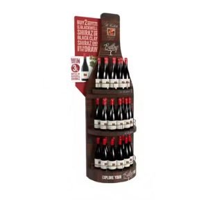 Red wine promotion display stand